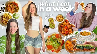 what i eat in a week intuitively✨🍔  ( vegan recipes realistic + quick )