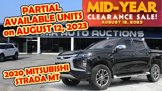 PARTIAL AVAILABLE UNITS on AUG. 12, 2023 | MID YEAR CLEARANCE SALE