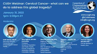 Webinar: Cervical Cancer – What can we do to address this global tragedy?