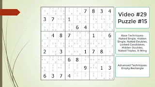 dxSudoku #30 Empty Rectangle Puzzle Set #1