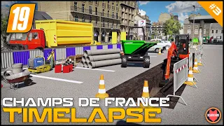 🇫🇷 Digging Hole For Pipes Using Kubota Digger - Public Works ⭐ FS19 Champs De France