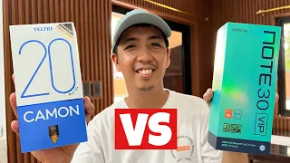 Infinix Note 30 VIP VS Tecno Camon 20 Pro 5g - MAG KAKAALAMAN NA !