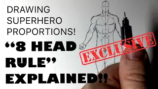 ANYONE CAN DRAW PROPORTIONS!!  8 HEAD RULE EXPLAINED!