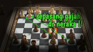 Taktik Catur Agresif.. Sepasang Gajah Pembawa Petaka