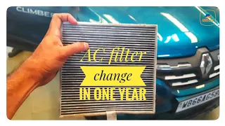 kwid AC filter change in one year😥🚘