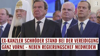 Putin-Vereidigung: Gerhard Schröder, Gratulant in der ersten Reihe | DER SPIEGEL