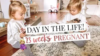 TWIN MOM DAY IN THE LIFE 23 WEEKS PREGNANT | Kendra Atkins