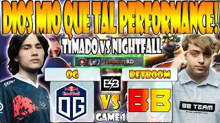 OG VS BETBOOM BO3[GAME 1]TIMADO, WISPER, CEB, BZM VS GPK, NIGHTFALL-ESL ONE BIRMINGHAM 2024-DOTA-ESB