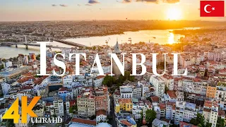 Istanbul 4K drone view • Amazing Aerial View Of Istanbul | Relaxation film with calming music