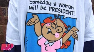 "Someday A Woman Will Be President" Shirts Banned From Wal-Mart (In '95)