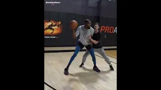 Kevin Durant & Paolo Banchero working together in the off season
