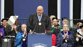 Senator John Fetterman receives the Presidential Medallion at YU's 93rd Commencement (2 of 2)