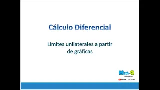 Límites unilaterales a partir de gráficas