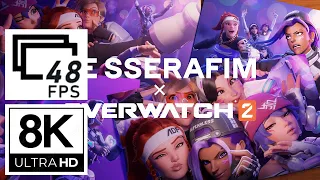 LE SSERAFIM  'Perfect Night' OFFICIAL with OVERWATCH 2 (8K 48FPS) (All animation scenes)