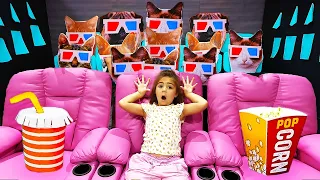 Nastya and Mia Cinema Challenge and other funny challenges for kids