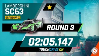 Lamborghini SC63 - GRAND PRIX Round 3 - 1⭐ Touchdrive OVERCLOCK Reference Lap - THROUGH THE CITY