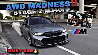 THIS 2023 STAGE 2 LCI BMW M340I IS CRAZY FAST‼️😱 *LAUNCH CONTROL AND MORE*🔥💨