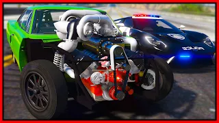 GTA 5 Roleplay - 5000BHP MONSTER DRAG TROLLS COPS | RedlineRP