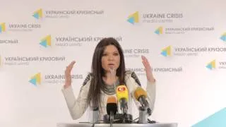 Ruslana. Ukraine Crisis Media Center. March 11, 2014. Part 2. (Original)