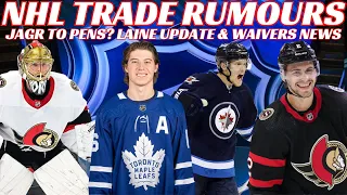 NHL Trade Rumours - Leafs, Sens & Jets + Laine Update, Jagr to Pens? & Waivers News