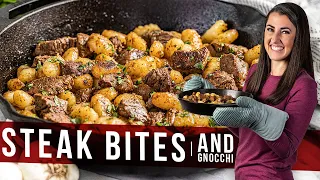 Steak Bites and Gnocchi