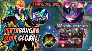 MENGERIKAN! ADU MEKANIK LAWAN TOP GLOBAL MIYA! MATCH PERTARUHAN MMR! | TOP GLOBAL CLAUDE - MLBB