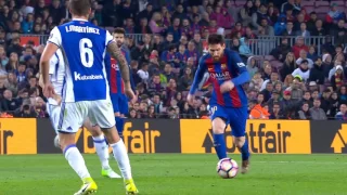 Lionel Messi skills vs Real Sociedad HD 1080i