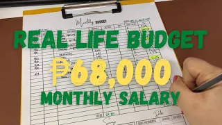 Real Life Budget: ₱68,000 Salary | New Budgeting Template