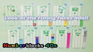 Numberblocks 40s Sum solving - Making numberblocks 41, 42, 43, 44, 45, 46, 47, 48, 49