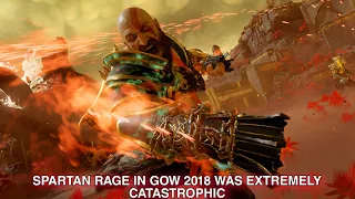 SPARTAN RAGE IN GOD OF WAR 2018 WAS EXTREMELY CATASTROPHIC | GOD OF WAR 2018