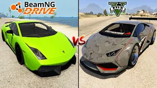 BEAMNG.DRIVE ЛАМБОРГИНИ VS ГТА 5 ЛАМБОРГИНИ - ГДЕ ЛУЧШЕ?