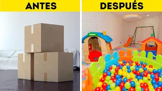 INCREÍBLE TRANSFORMACIÓN DE CUARTO || Desafío de decoración y trucos para el hogar de 123 GO Like!