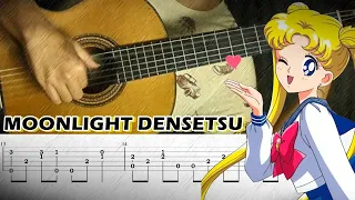 Sailor Moon: Moonlight Densetsu - Classical Fingerstyle Guitar Cover Tab Tutorial