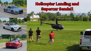 Helicopter Landing and Supercar Sends!? Gap Car Show pt. 2