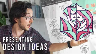 How to present LOGO IDEAS to design clients / Working With Clients as a Graphic Designer