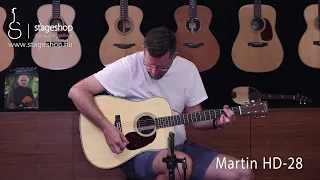 Martin HD-28 acoustic guitar demo in Stageshop