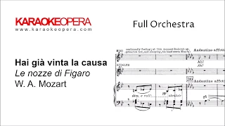 Karaoke Opera: Hai Già Vinta la Causa- Le Nozze di Figaro (Mozart) Orchestra only with printed music