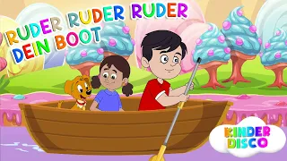 Ruder, Ruder, Ruder dein Boot - Kinderlieder | KinderDisco