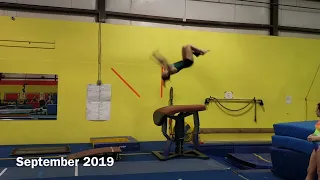 Kaelyn Tally Front Handspring Front Vault Progress: 2019-2021