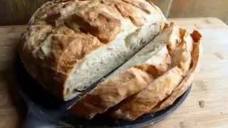 No Knead Sourdough Skillet Bread- Soft, Moist, Delicious!