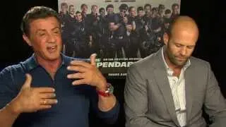 Sylvester Stallone & Jason Statham talk about near death experiences on set of Expendables 3