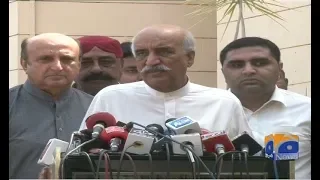 PPP Leader Syed Khursheed Shah media talk