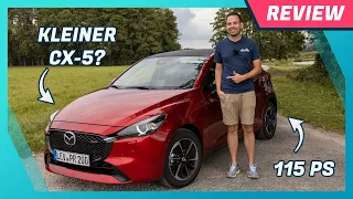 Mazda2 Facelift 2023 im Test: Verbrauch des e-Skyactiv G 115, Displays, Cockpit und Assistenzsysteme