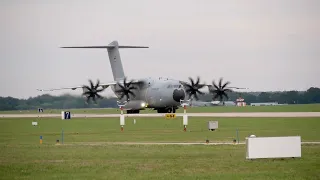 German Air Force Airbus A400M full stop landing