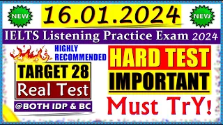 IELTS LISTENING PRACTICE TEST 2024 WITH ANSWERS | 16.01.2024