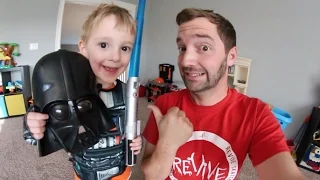FATHER GIVES SON A STAR WARS QUIZ!