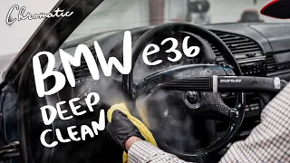 The Interior Of Our Sh*box BMW E36 Gets Deep Cleaned