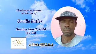 Thanksgiving Service for the life of Orville Butler
