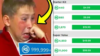 kid STEALS parents credit card to buy robux.. (roblox)