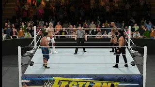 WWE 2k16 Roman Reigns vs John Cena vs The Rock vs Cody Rhodes Universal Championship Match